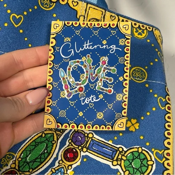 Brighton Glittering Love 2024 Large Canvas Tote Bag - NWT - Picture 8 of 15